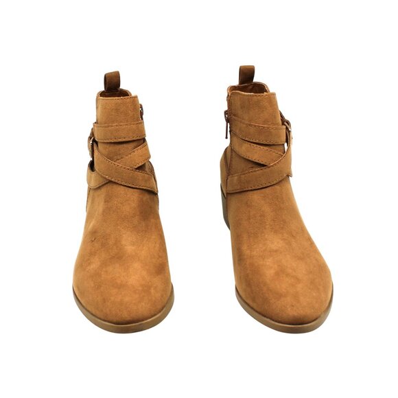 Sun + Stone Womens Saandis Microsuede Zip-up Ankle Boots - Picture 2 of 8